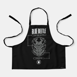 Blue Beetle Scarab Tech Graphic Apron