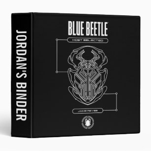 Blue Beetle Scarab Tech Graphic Binder
