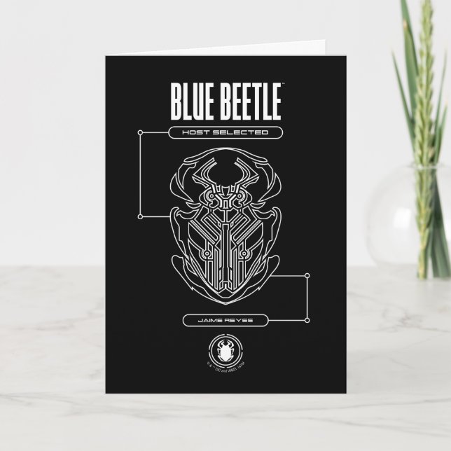 Blue Beetle Scarab Tech Graphic Card (Front)