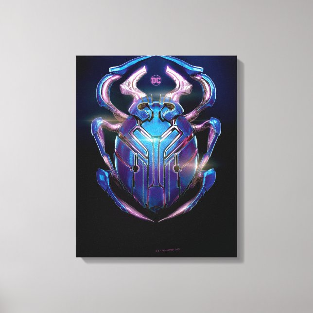 Blue Beetle Scarab Theatrical Poster Canvas Print (Front)
