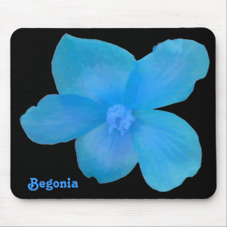 Blue Begonia Customizable Mousepad