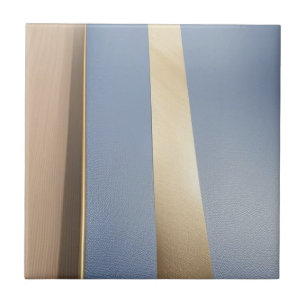 Blue, beige and golden Ceramic Tile