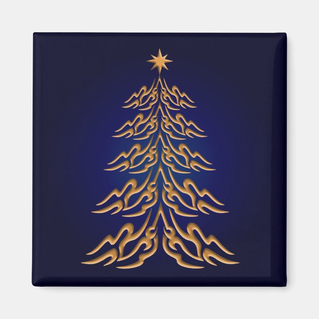 Blue Bell Christmas Tree Magnet (Front)