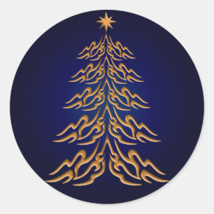 Blue Bell  Christmas Tree Stickers