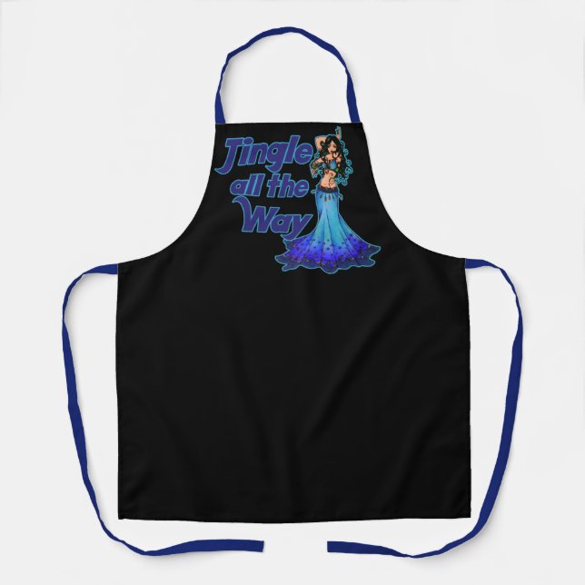 Blue belly dancer apron (Front)