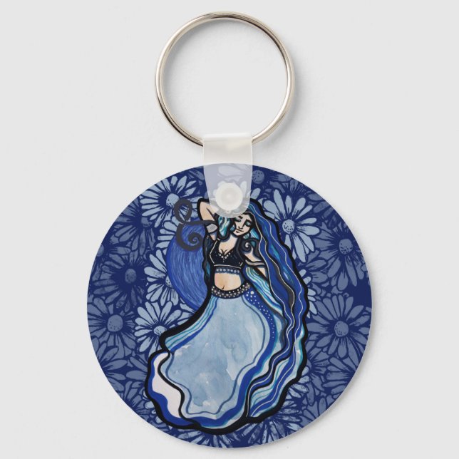 Blue Belly Dancer                  Keychain (Front)
