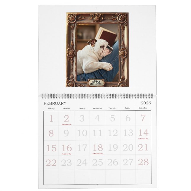 Blue Berry Bottom Doggone Good Days Calendar (Feb 2026)