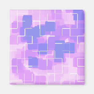 "Blue Berry" Geometric Art Magnet