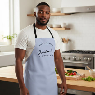 Blue Best Chef ever Your Kitchen Custom Apron