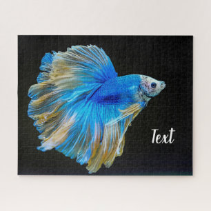 Blue Betta Fighting Fish Jigsaw Puzzle