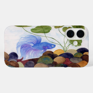 Blue Betta Fish iPhone 16 Case
