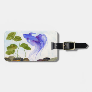 Blue Betta Fish Luggage Tag
