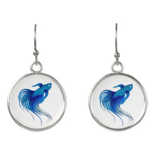 betta fish earrings