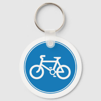 Blue Bicycle Key Chain