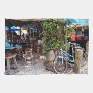 Blue Bicycle Kitchen Towel