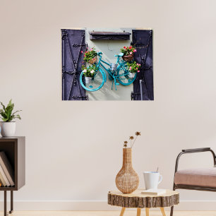 Blue Bicycle Poster