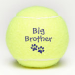 Blue Big Brother Pet Dog Cat Toy Tennis Balls<br><div class="desc">Blue Big Brother Pet Dog Cat Toy. Show your favourite furry friend some extra love when a new baby is joining the family with a special set of tennis balls just for them! These tennis balls are available in a variety of colours and styles and custom versions with your pet's...</div>