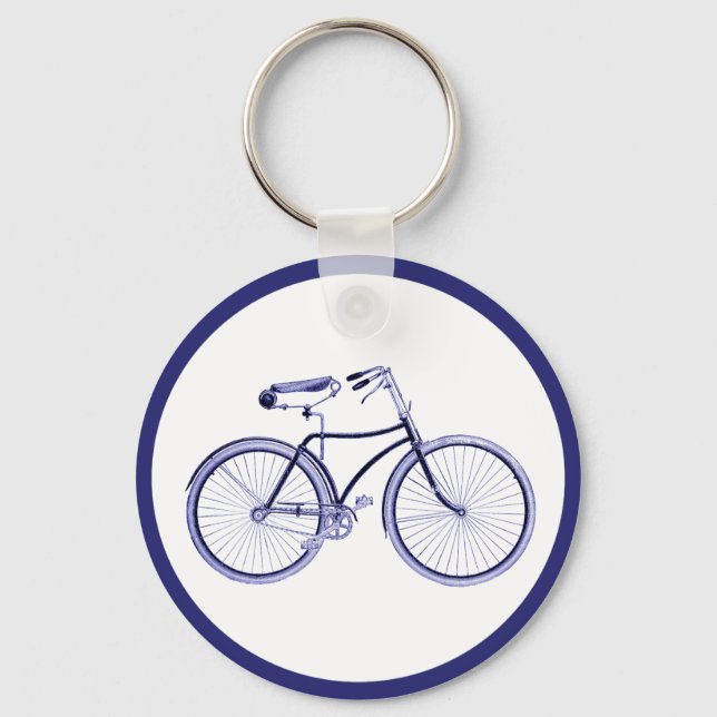 Blue Bike Keychain (Front)