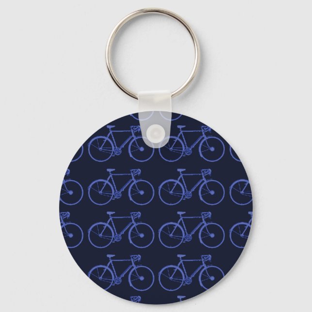 blue bikes cool keychain (Front)