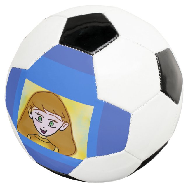 Blue Bingo Anime Soccer Ball (Three Quarter)