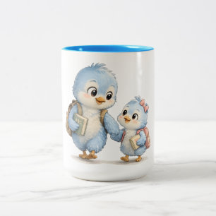 Blue Bird Accent Mug Brother Sister