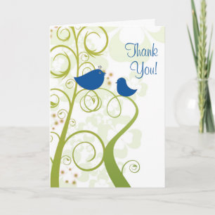 Blue Bird All Ocassion Thank You Note Card