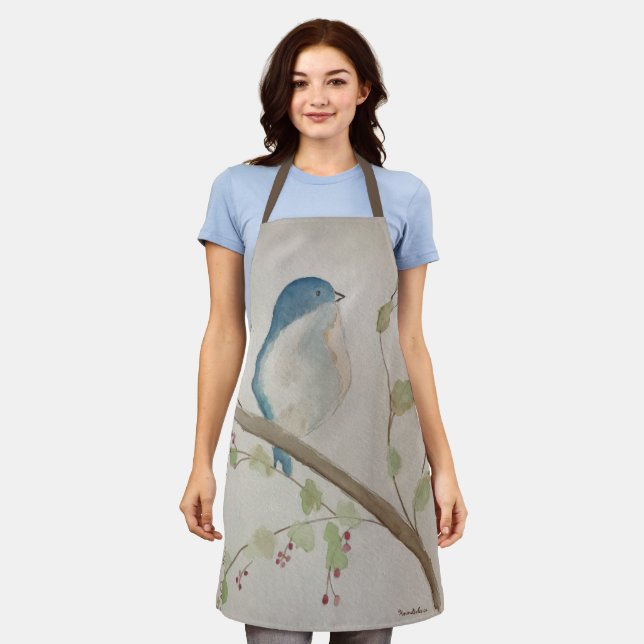 Blue Bird Apron (Worn)