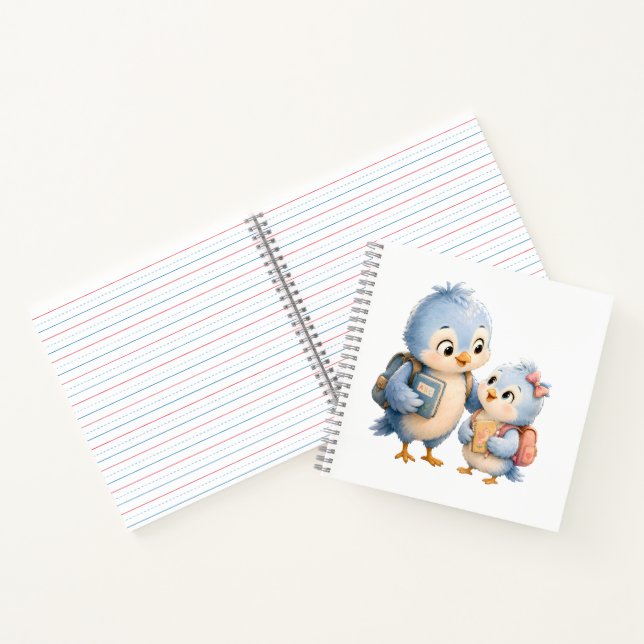 Blue Bird Brother Sister Notebook (Inside)