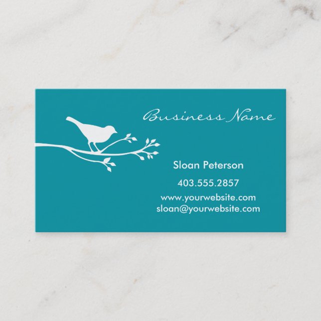 Blue Bird Business Card (Front)