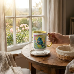 Blue Bird Coffee Mug Quote