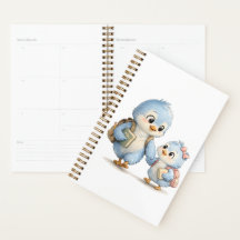 Blue Bird Daily Planner Notebook