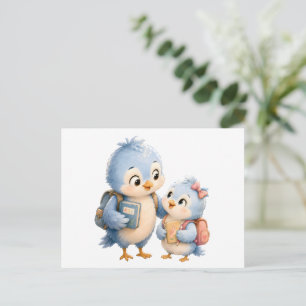 Blue Bird Family Friendship Postcard