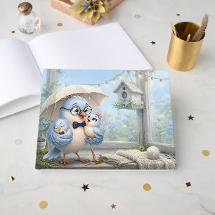 Blue Bird Family Guest Book Memory Book