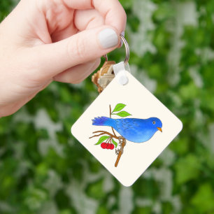 Blue bird keychain