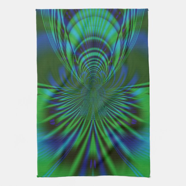Blue Bird Kitchen Towel (Vertical)