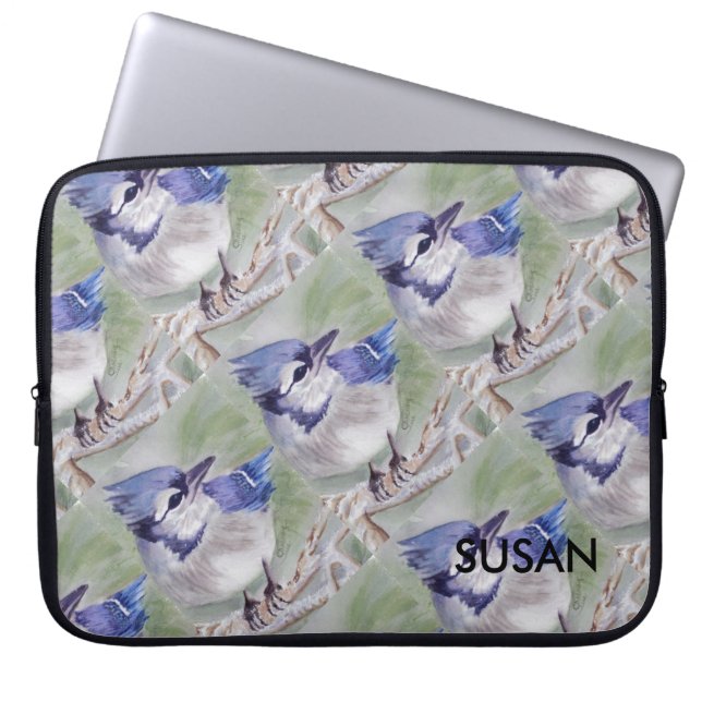 BLUE BIRD LAPTOP SLEEVE (Front)