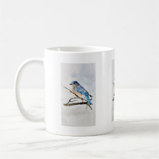 Blue bird mug for wildlife fans