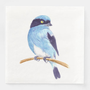 Blue bird napkin