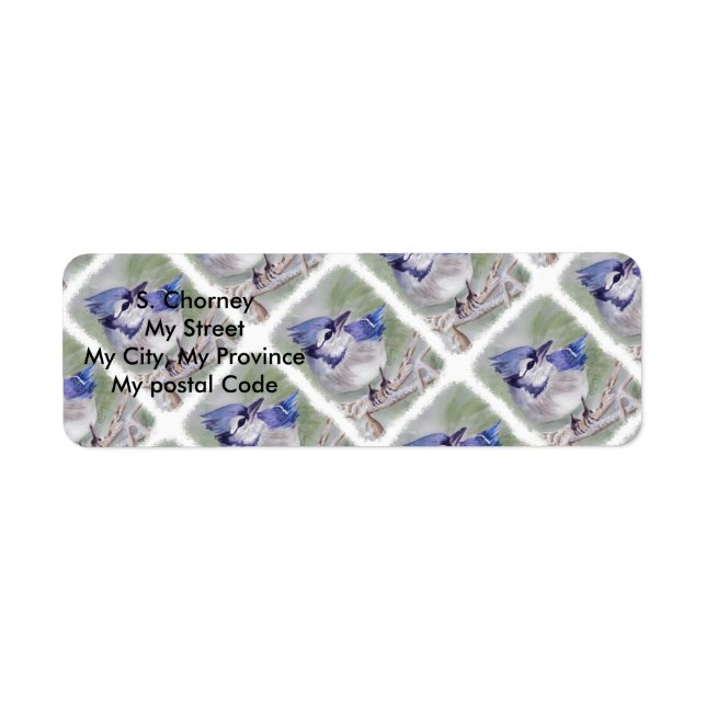 BLUE BIRD OF PARADISE Adresse de retour (Devant)