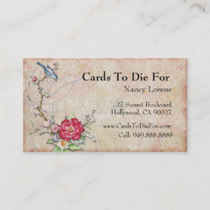 Blue Bird on a Branch Business Card