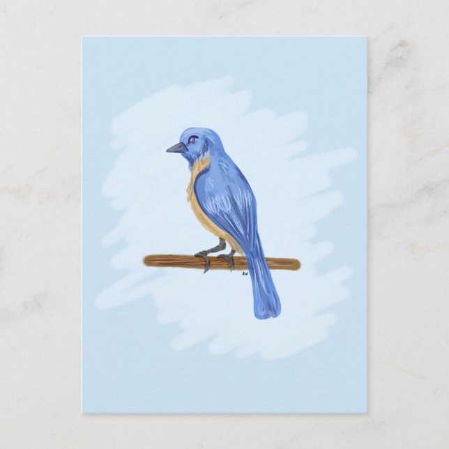 Blue Bird Postcard (Front)