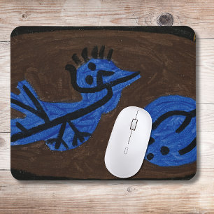 Blue Bird Pumpkin - Paul Klee 1939 Mouse Pad