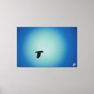 Blue bird series #7 canvas print