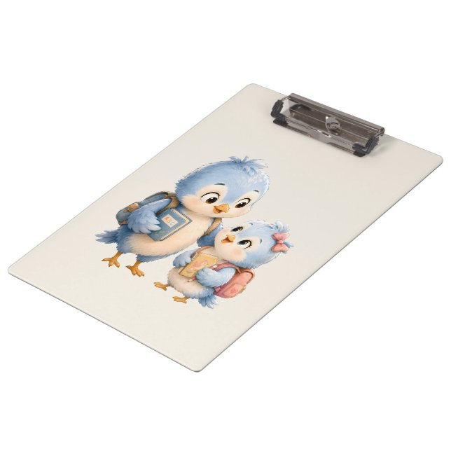 Blue Bird Siblings Clipboard (Angled)
