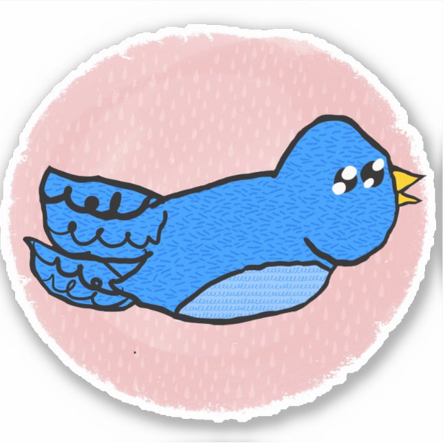 Blue Bird Sticker (Front)