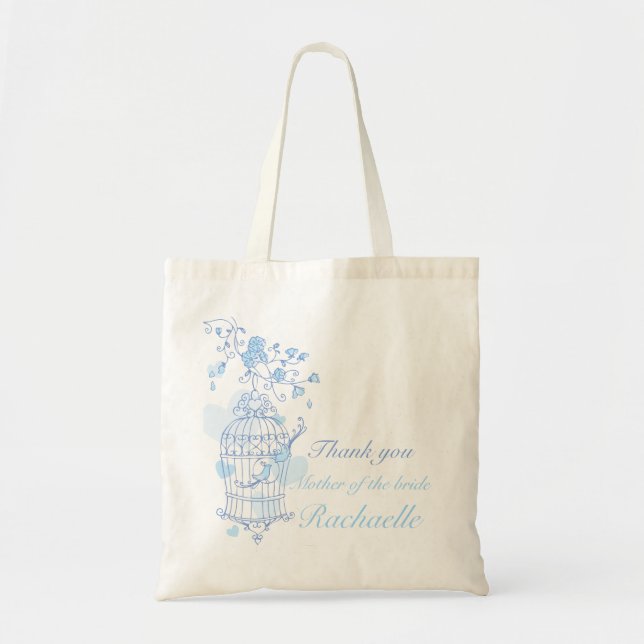 Blue bird wedding Mother of the bride bag (Front)