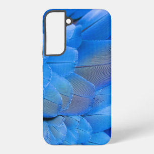 Blue bird wing feathers pattern samsung galaxy case