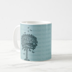 Blue Birds Butterflies Dream Tree Coffee Mug