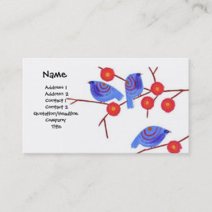 Blue Birds - Customized Business Card