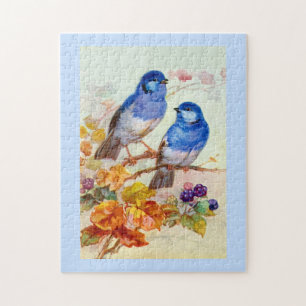 Blue birds jigsaw puzzle